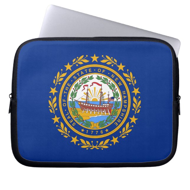 Funda para portátiles con la bandera del estado de (Frente)