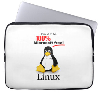 Funda para portátiles de Neoprene de Linux de 15" 