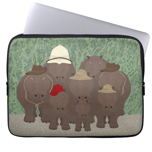 Funda para portátiles Hippos (Frente)
