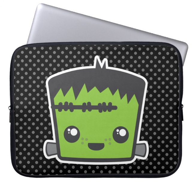 Funda para portátiles Kawaii Frankenstein (Frente)