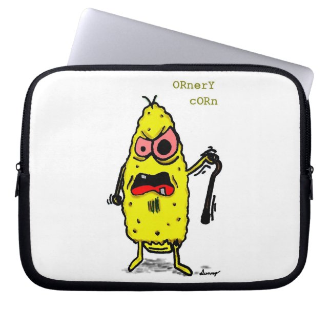 Funda para portátiles Ornery Corn (Frente)