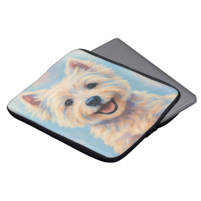 Funda para portátiles Westie (Superior anverso)