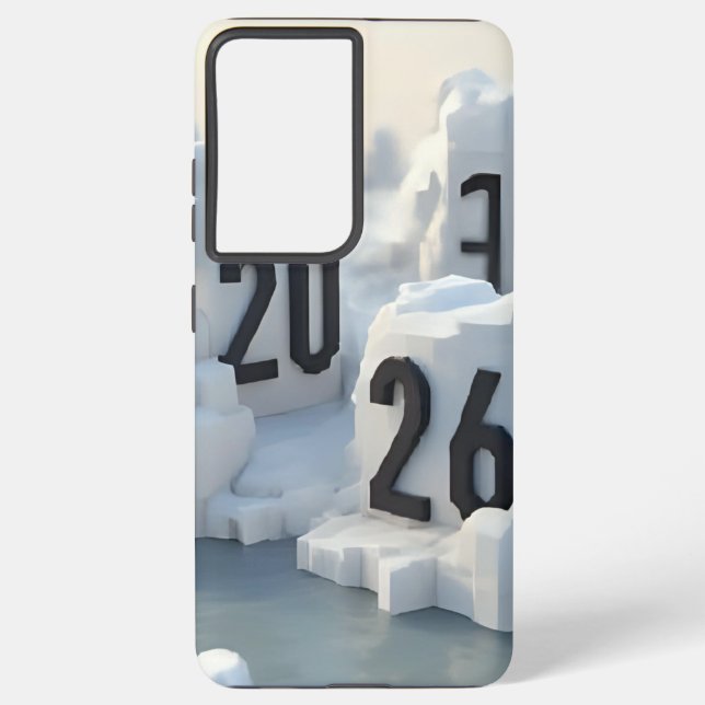 Funda Para Samsung Galaxy  3D Number Design for New Year 2026 (Reverso )