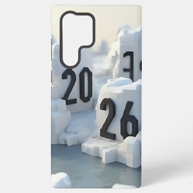 Funda Para Samsung Galaxy  3D Number Design for New Year 2026 (Reverso )