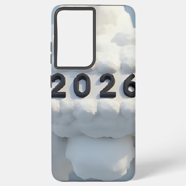 Funda Para Samsung Galaxy  3D Number Design for New Year 2026 (Reverso )