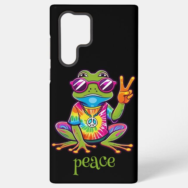 Funda Para Samsung Galaxy 60s 70s Hippy Hippie Peace Frog (Reverso )