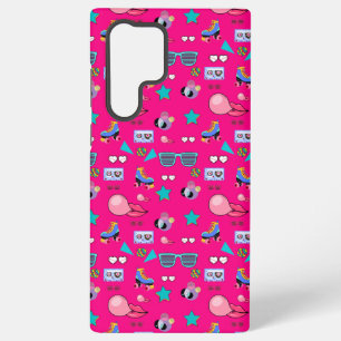 Funda Para Samsung Galaxy S22 Ultra 80s Costume Vibrant pink Retro culture pop