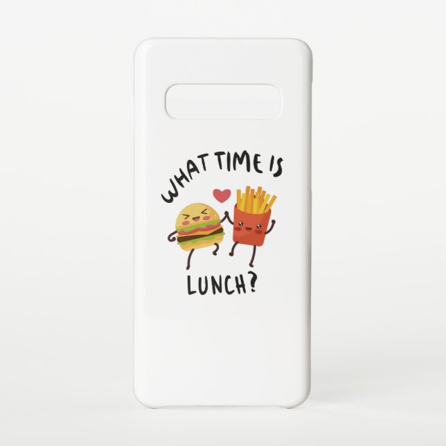 Funda Para Samsung Galaxy ¿A qué hora es el almuerzo? (Reverso)