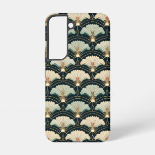 Funda Para Samsung Galaxy S22 Abanico japonés acentuado en oro