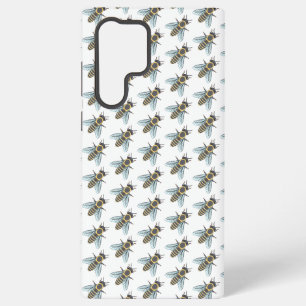 Funda Para Samsung Galaxy S22 Ultra Abeja melífera (blanca) - Funda Samsung