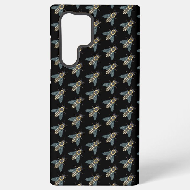 Funda Para Samsung Galaxy Abeja melífera (negra) - Funda Samsung (Reverso )