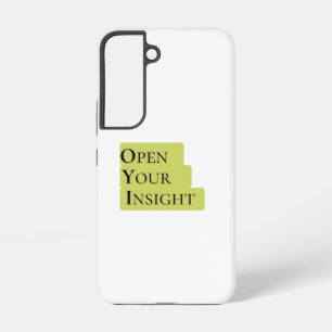Funda Para Samsung Galaxy S22 Abre tu Insight Teléfono minimalista inspirador