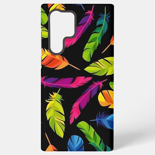 Funda Para Samsung Galaxy Abstract colorful feather explosion (Reverso )