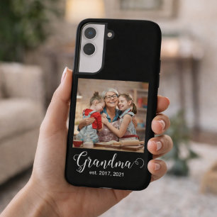 Funda Para Samsung Galaxy S22 Abuela Estableció Regalo de Foto con Letra