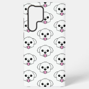 Funda Para Samsung Galaxy S22 Ultra Aburrido perro de la frívola de Bichon blanco pega