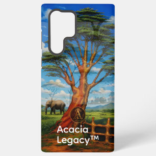 Funda Para Samsung Galaxy S22 Ultra Acacia Legacy™: Cielo Azul Elefante de Maasai M
