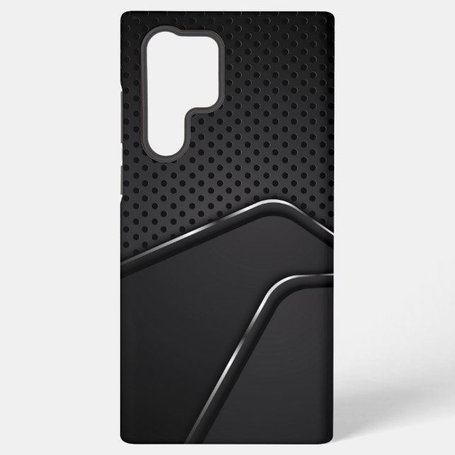 Funda Para Samsung Galaxy Acentos de línea dinámica metálicos de textura más (Reverso )