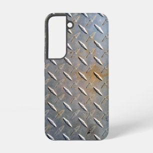 Funda Para Samsung Galaxy S22 Acero gráfico de placa de diamante de alta resiste