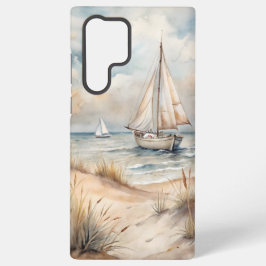Funda Para Samsung Galaxy S22 Ultra Acuarela de Vela Pacífica