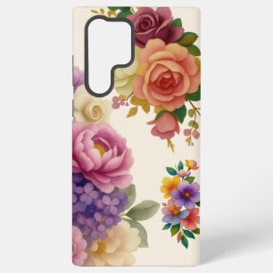 Funda Para Samsung Galaxy S22 Ultra Acuarela Floral