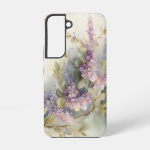 Funda Para Samsung Galaxy S22 Acuarela vintage de glicina morada
