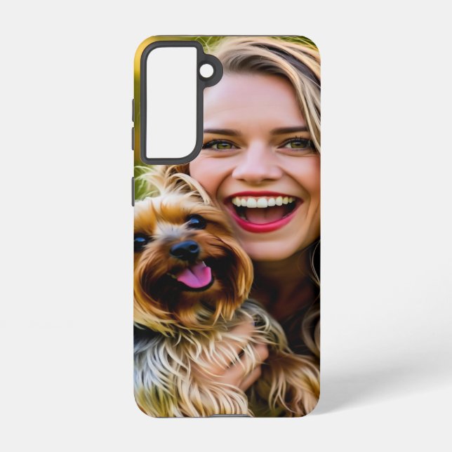 Funda Para Samsung Galaxy Add Yorkshire Terrier Photo Personalize (Reverso )