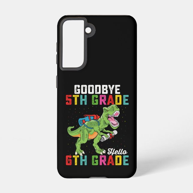 Funda Para Samsung Galaxy Adiós a los dinosaurios Rex de 6º grado (Reverso )