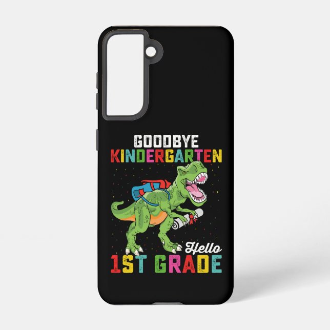 Funda Para Samsung Galaxy Adiós Kindergarten Hola escuela de Rex de primer g (Reverso )