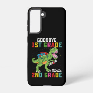 Funda Para Samsung Galaxy S21 Adiós primer grado Hola segundo grado T Rex Dinosa