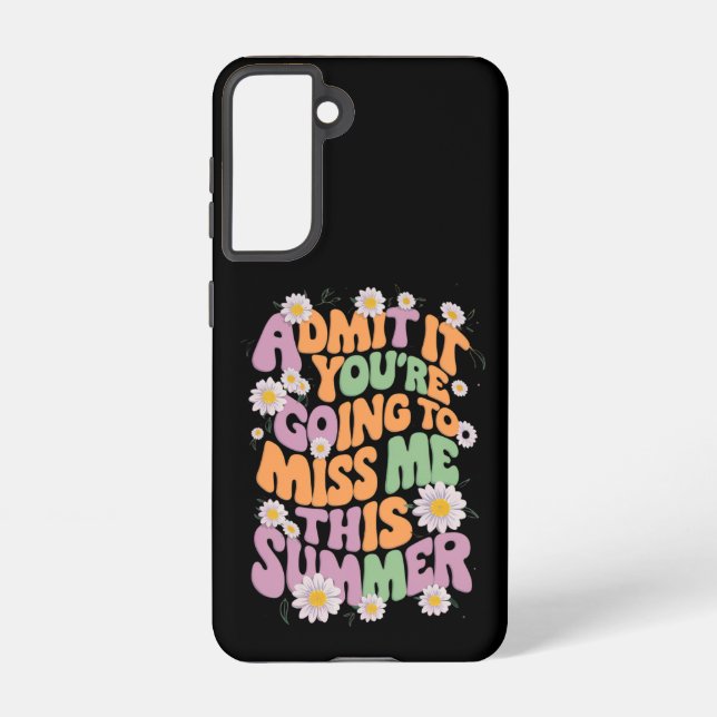 Funda Para Samsung Galaxy Admítelo, vas a extrañarme este verano (Reverso )