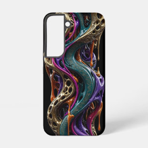 Funda Para Samsung Galaxy S22 ADN tribal hueco - Oro ultra estrecho
