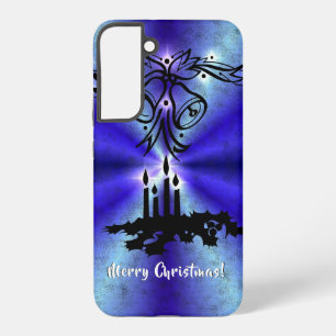 Funda Para Samsung Galaxy S22+ Advenimiento, Magia de Navidad en Azul