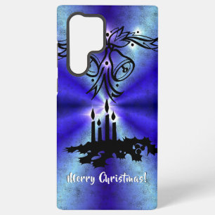 Funda Para Samsung Galaxy S22 Ultra Adviento, Magia de Navidad en Azul