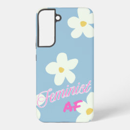 Funda Para Samsung Galaxy S22+ AF feminista - diseño floral, color audaz -