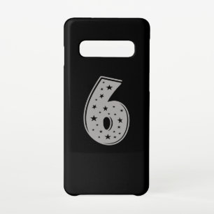 Funda Para Samsung Galaxy S10 Afortunado número 6 Feliz cumpleaños