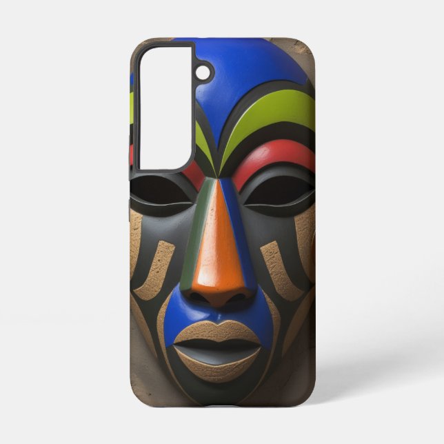 Funda Para Samsung Galaxy African Tribal Mask Geometric Symbolism (Reverso )