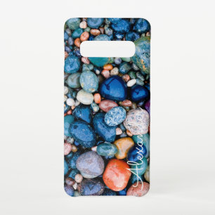 Funda Para Samsung Galaxy S10 Agate personalizado nombre escrito a mano moderno