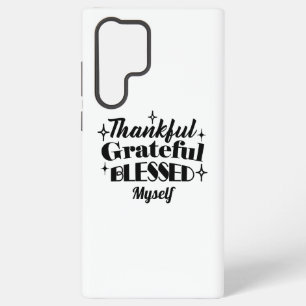 Funda Para Samsung Galaxy S22 Ultra Agradecidos, agradecidos, bendecidos Día de Gracia