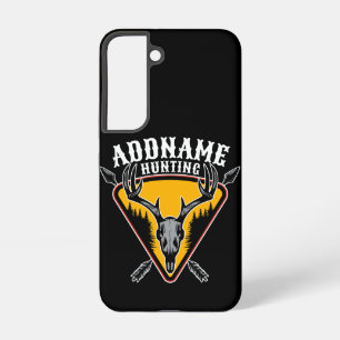 Funda Para Samsung Galaxy S22 AGREGAR NOMBRE Caza de alces Cráneo de ciervo Cuer