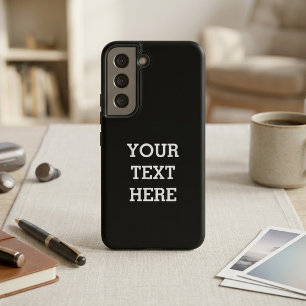 Funda Para Samsung Galaxy S22+ Agregue su propio texto personalizado aquí en negr