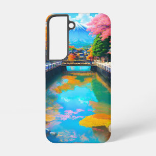 Funda Para Samsung Galaxy S22 Aguas Tranquilas: Reflejo del Mt. Fuji