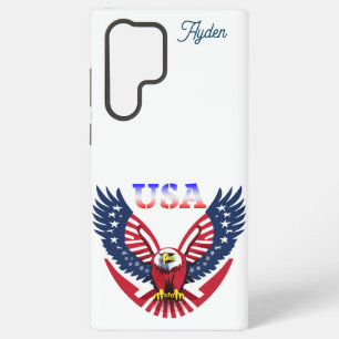 Funda Para Samsung Galaxy S22 Ultra Águila Americana de EE. UU. Personalizable