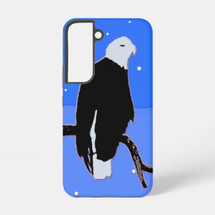 Funda Para Samsung Galaxy S22 Águila calva en invierno - Arte original de vida s