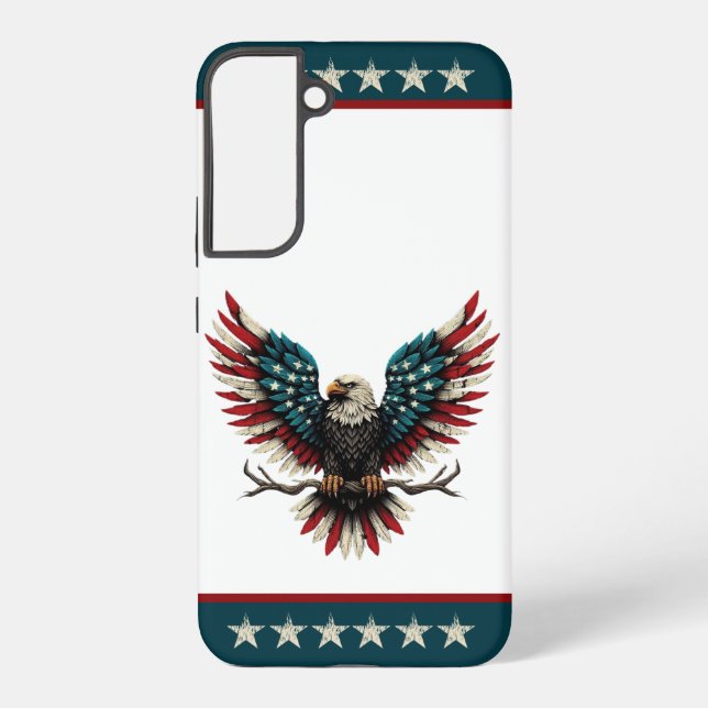 Funda Para Samsung Galaxy Águila calva norteamericana/estadounidense patriót (Reverso )