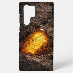 Funda Para Samsung Galaxy S22 Ultra Ala de libélula en ámbar