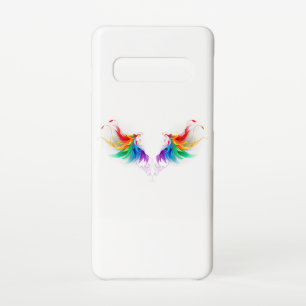 Funda Para Samsung Galaxy S10 Alas del arco iris fluidas
