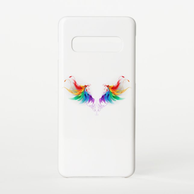 Funda Para Samsung Galaxy Alas del arco iris fluidas (Reverso)