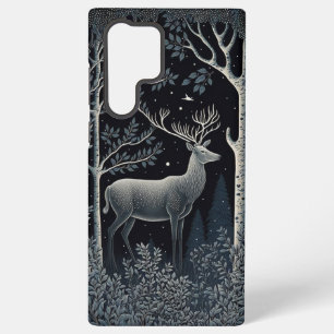 Funda Para Samsung Galaxy S22 Ultra Alce en los bosques de medianoche
