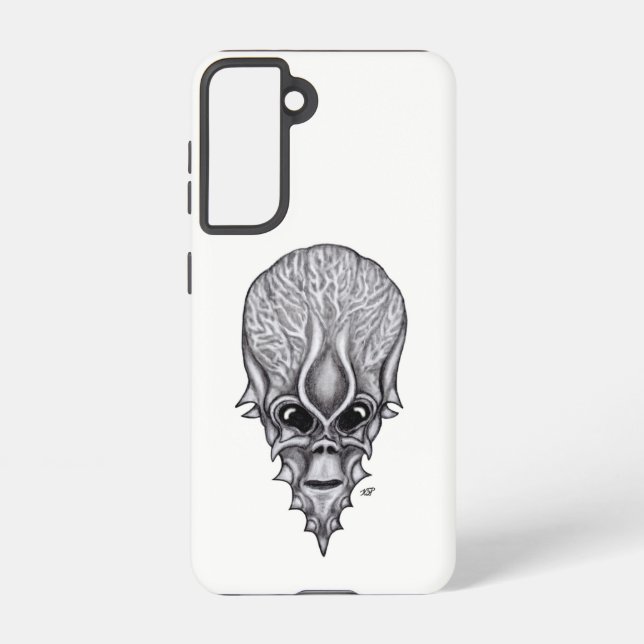 Funda Para Samsung Galaxy Alien Face , reconstrucción facial de cráneo afric (Reverso )