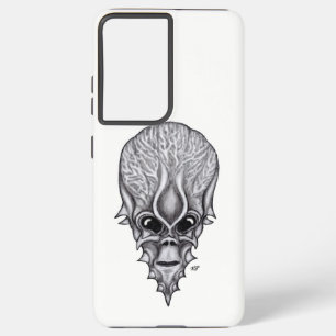 Funda Para Samsung Galaxy S21+ Alien Face , reconstrucción facial de cráneo afric